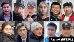Камакка алынган журналисттер. Коллаж.