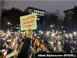 Мирный марш «За свободу! #REАКЦИЯ» в Бишкеке, 25 ноября 2022 г.