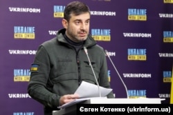 Уповноважений Верховної Ради з прав людини Дмитро Лубінець під час брифінгу на тему: «Презентація доповіді омбудсмана України про додержання прав постраждалих внаслідок російської агресії проти України». Київ, 14 грудня 2022 року