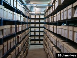 Архив Службы безопасности Украины (СБУ) в Киеве, где хранятся десятки тысяч документов КГБ, к которым теперь открыт доступ