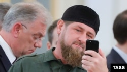 Глава Чечни Рамзан Кадыров перед началом российско-саудовских переговоров в Кремле. 5 октября 2017 года