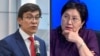 Эдил Байсалов жана Чолпон Жакупова. Коллаж.
