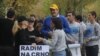 Jedan od performansa MANS-a protiv korupcije i organizovanog kriminala, 2010.