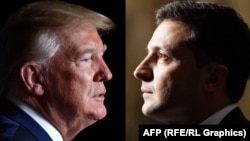 Дональд Трамп і Володимир Зеленський, комбіноване фото