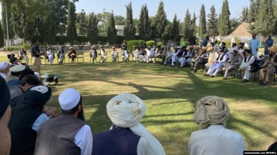 په شمالي وزیرستان کې د یوې جرګې تصویر