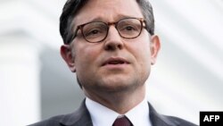 Председателят на Камарата на представителите на САЩ Майк Джонсън 