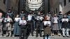 Акция протеста в поддержку армянских заключенных в Баку прошла перед зданием Министерства иностранных дел РА, 28 февраля 2025 г.
