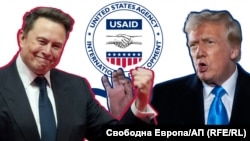 Илон Мъск (вляво) и президентът на САЩ Доналд Тръмп. Колаж.