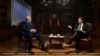 Олександр Лукашенко дає інтерв'ю з журналістом Саймоном Шустером, Мінськ, липень 2025 року 