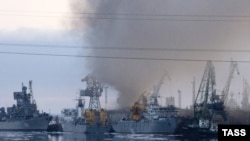 În Severodvinsk a avut loc în 2015 și un incident în care un submarin nuclear a luat foc.