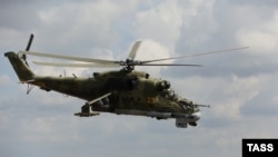 Орусиянын МИ-24 тик учагы.