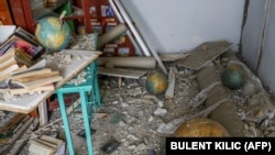 Зруйнована ударом російської ракети школа в селі Зелений Гай, Миколаївська область, 1 квітня 2022 року, ілюстраційне фото