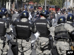 Anti gej protest u centru Beograda, 10. oktobar 2010.