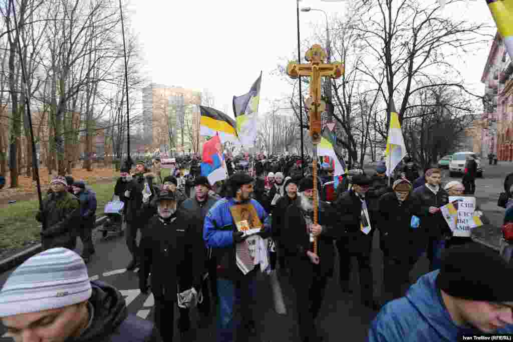 Марш в поддержку так называемой "Новороссии" в Москве