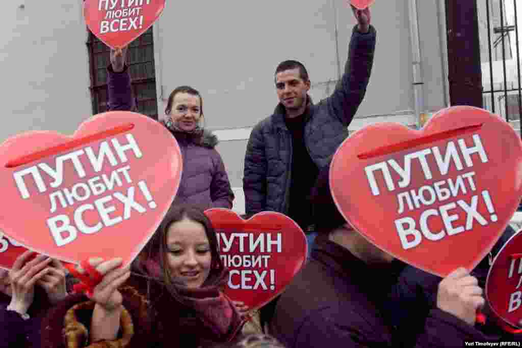 "Сеть" дип аталган Путин тарафлы яшьләр хәрәкәте Путинны яклау чарасын үткәрә