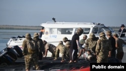 Алматы облысында жоғалған ЕС-145 әскери ұшағын іздеу жұмыстары. 10 тамыз 2025 жыл. Қорғаныс министрлігі таратқан сурет.