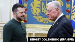 Президент України Володимир Зеленський і спецпредставник США з питань України Кіт Келлог, Київ, 20 лютого 2025 року