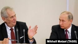Președintele Miloš Zeman și președintele Vladimir Putin la Soci, 21 niembrie 2017