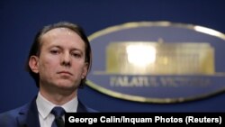 ROMANIA -- Romanian Prime Minister-designate Florin Citu attends a news conference after being nominated to form a transitional government, in Bucharest, February 26, 2020